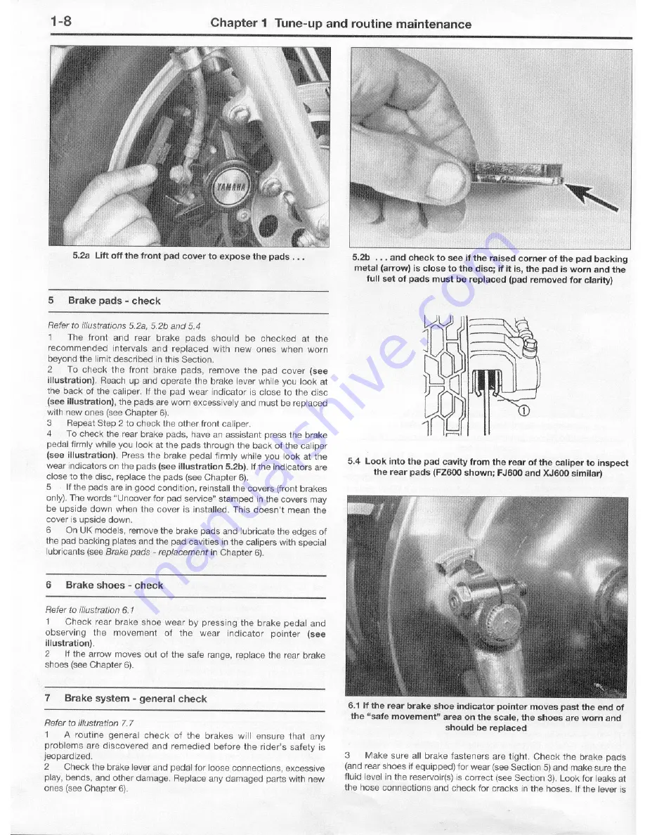 Yamaha 1984 FJ600 Owners Workshop Manual Download Page 30