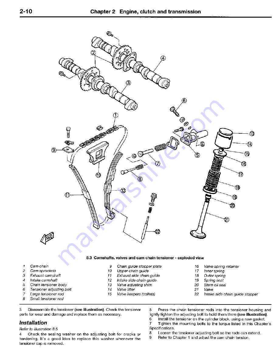 Yamaha 1984 FJ600 Owners Workshop Manual Download Page 60