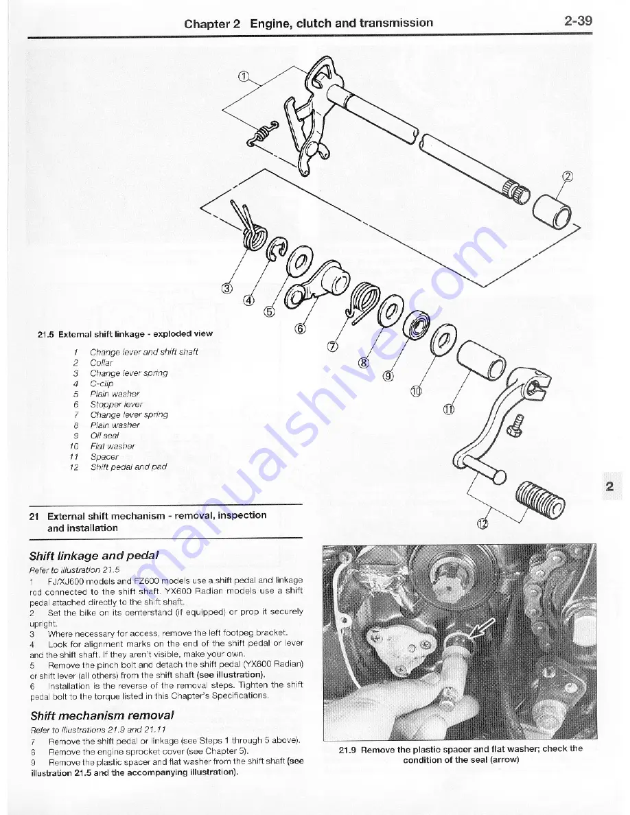 Yamaha 1984 FJ600 Owners Workshop Manual Download Page 88