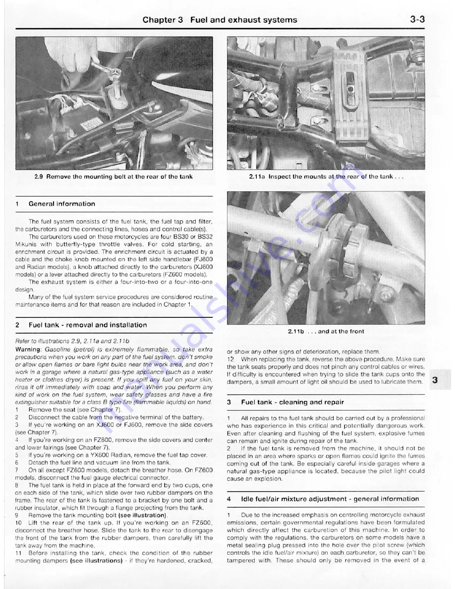 Yamaha 1984 FJ600 Скачать руководство пользователя страница 109