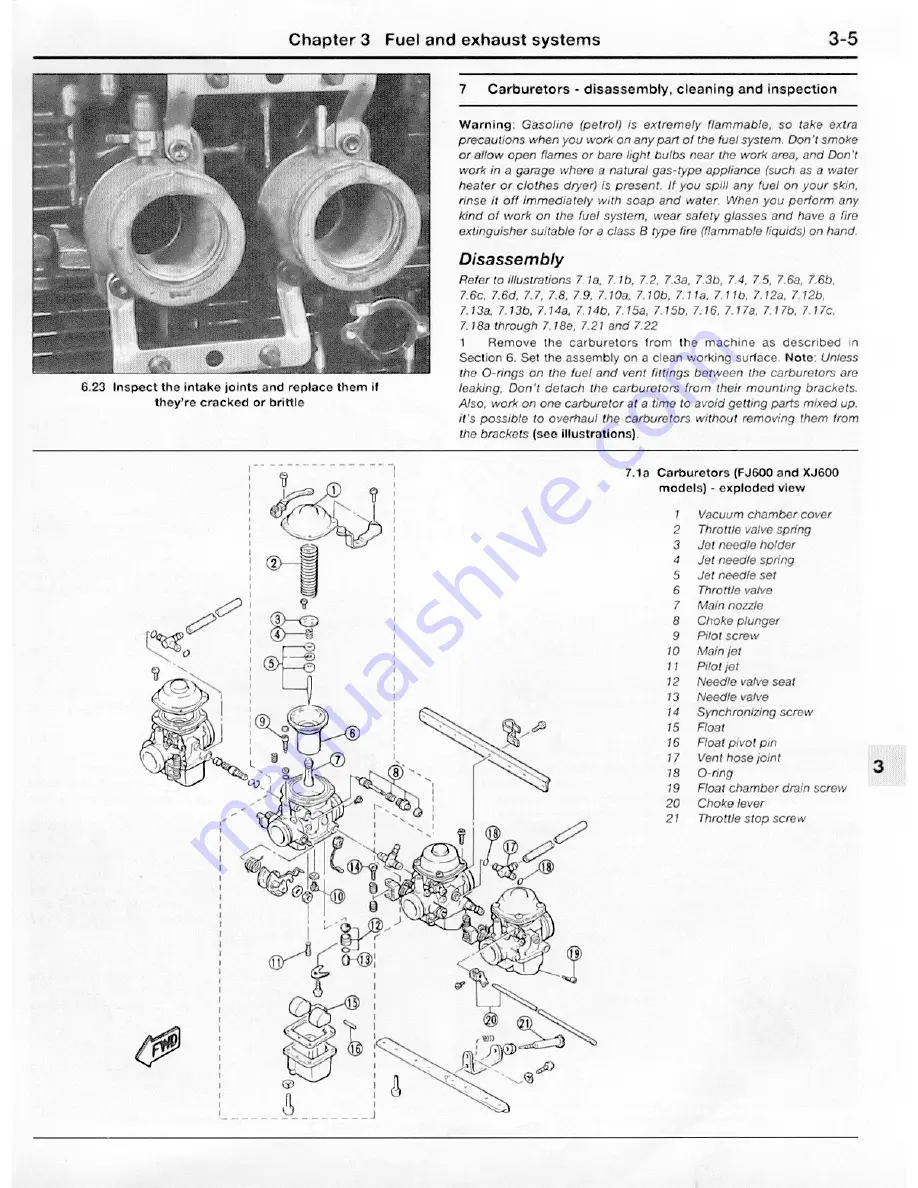 Yamaha 1984 FJ600 Owners Workshop Manual Download Page 111