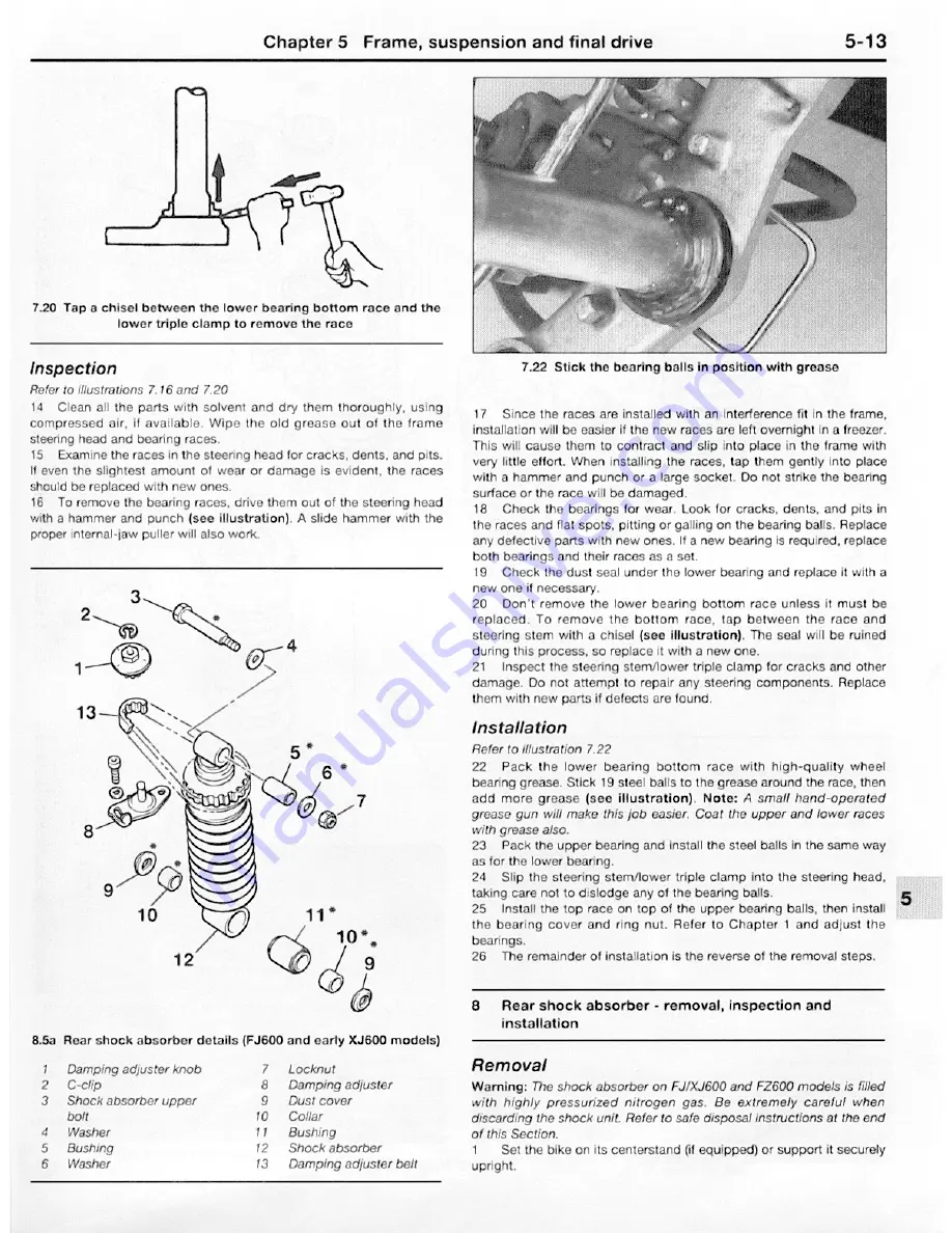 Yamaha 1984 FJ600 Owners Workshop Manual Download Page 139