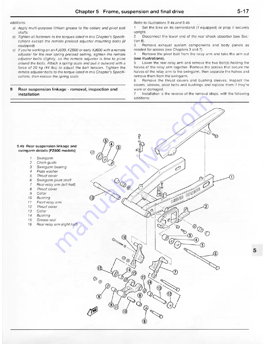 Yamaha 1984 FJ600 Скачать руководство пользователя страница 143