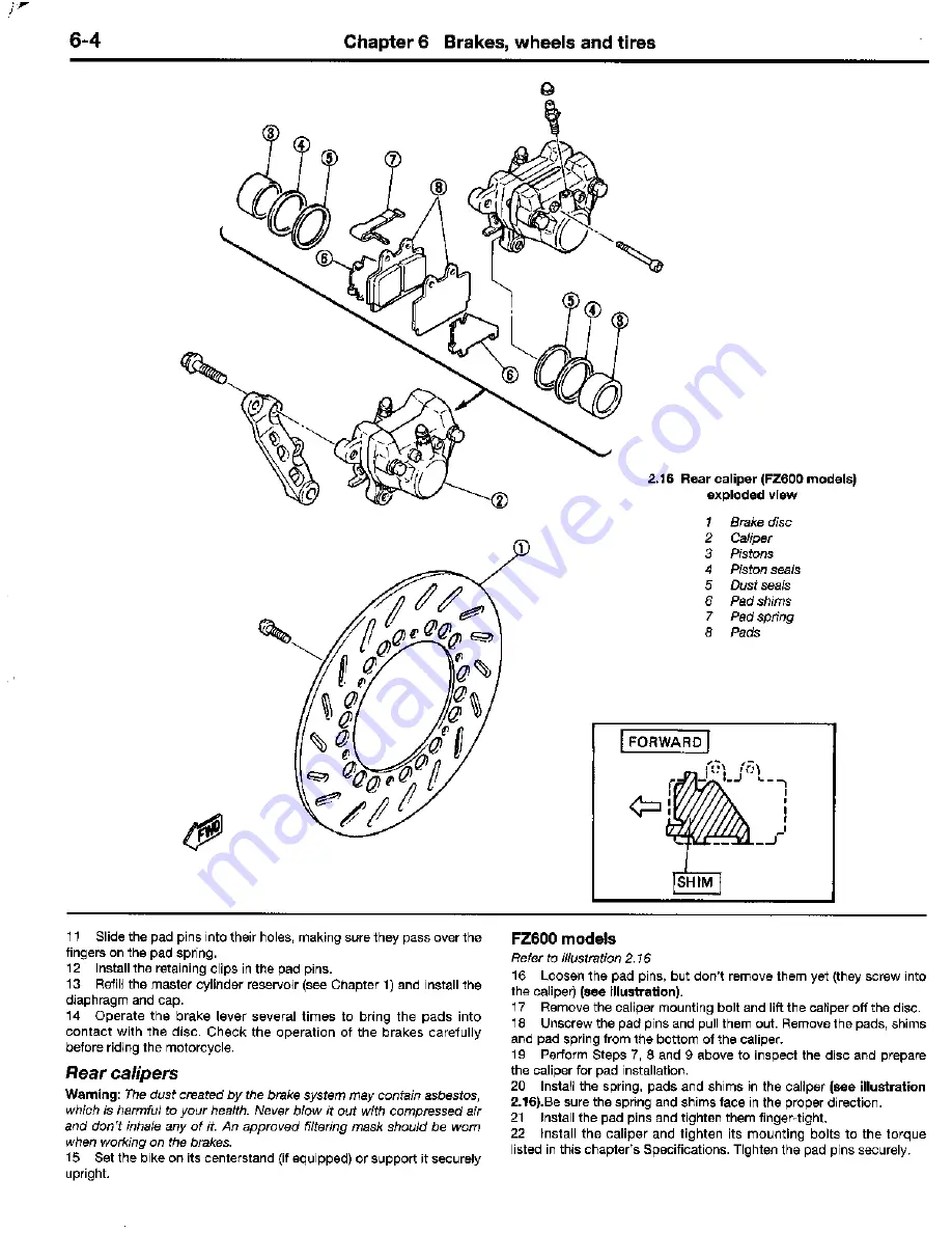 Yamaha 1984 FJ600 Скачать руководство пользователя страница 150