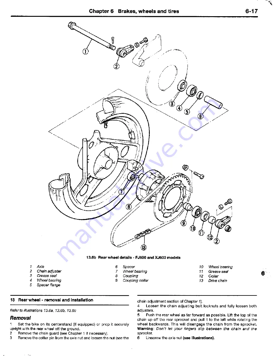 Yamaha 1984 FJ600 Owners Workshop Manual Download Page 163