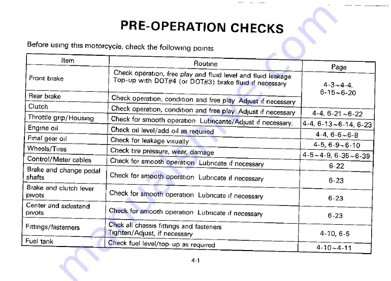 Yamaha 1989 XV1000 Owner'S Manual Download Page 28