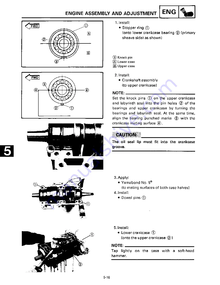 Yamaha 1991-1993 Exciter II - 570 Service Manual Download Page 129