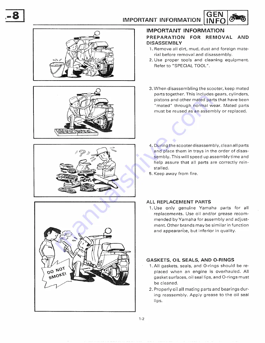 Yamaha 1991 CY50B Service Manual Download Page 12