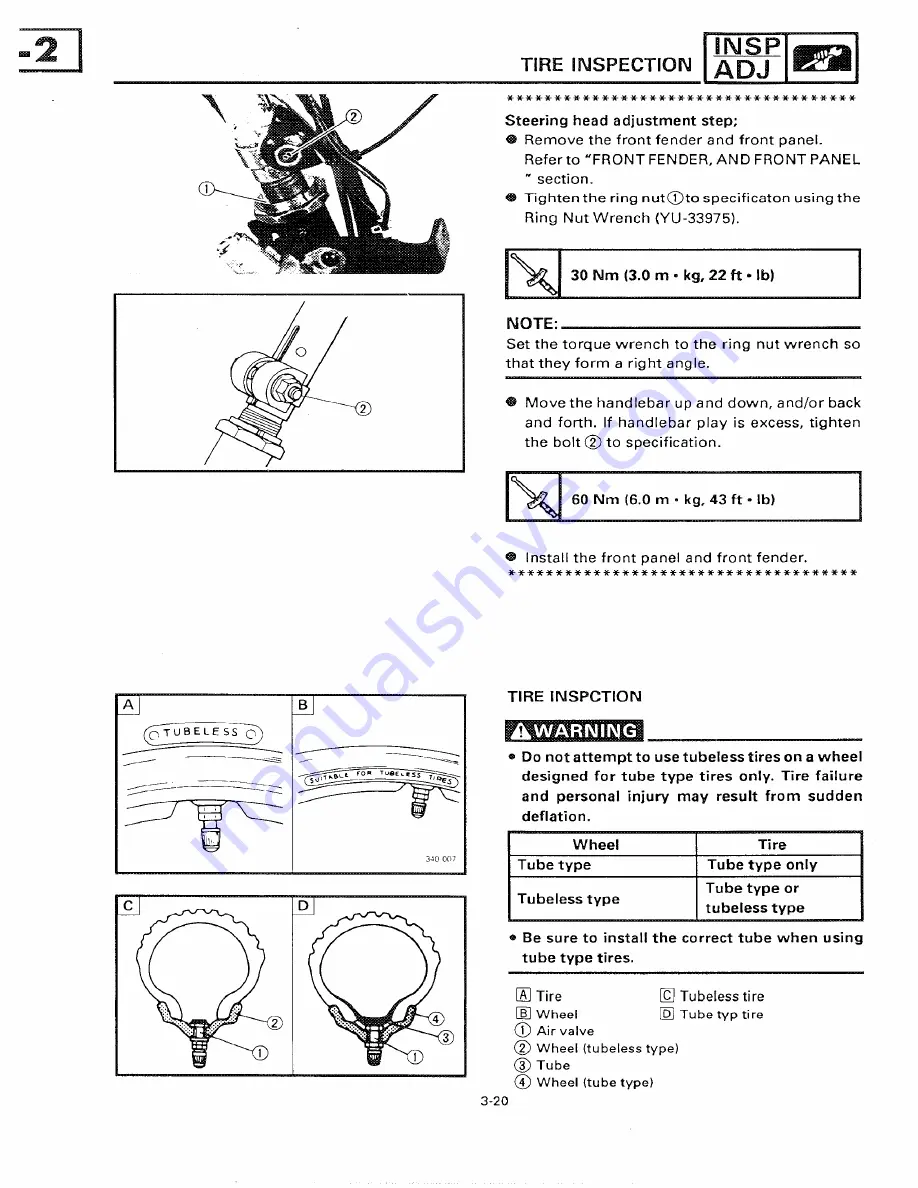 Yamaha 1991 CY50B Service Manual Download Page 56