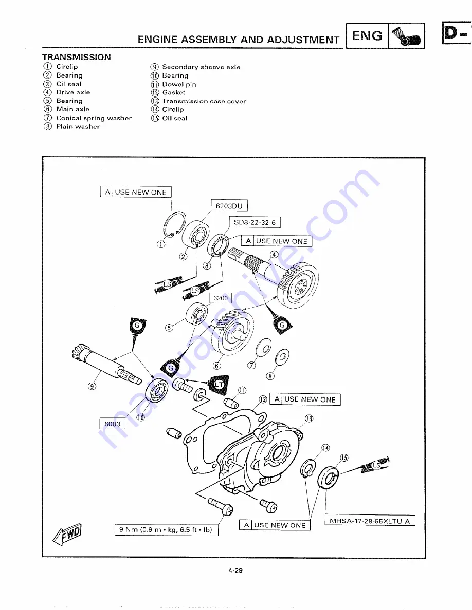 Yamaha 1991 CY50B Скачать руководство пользователя страница 99