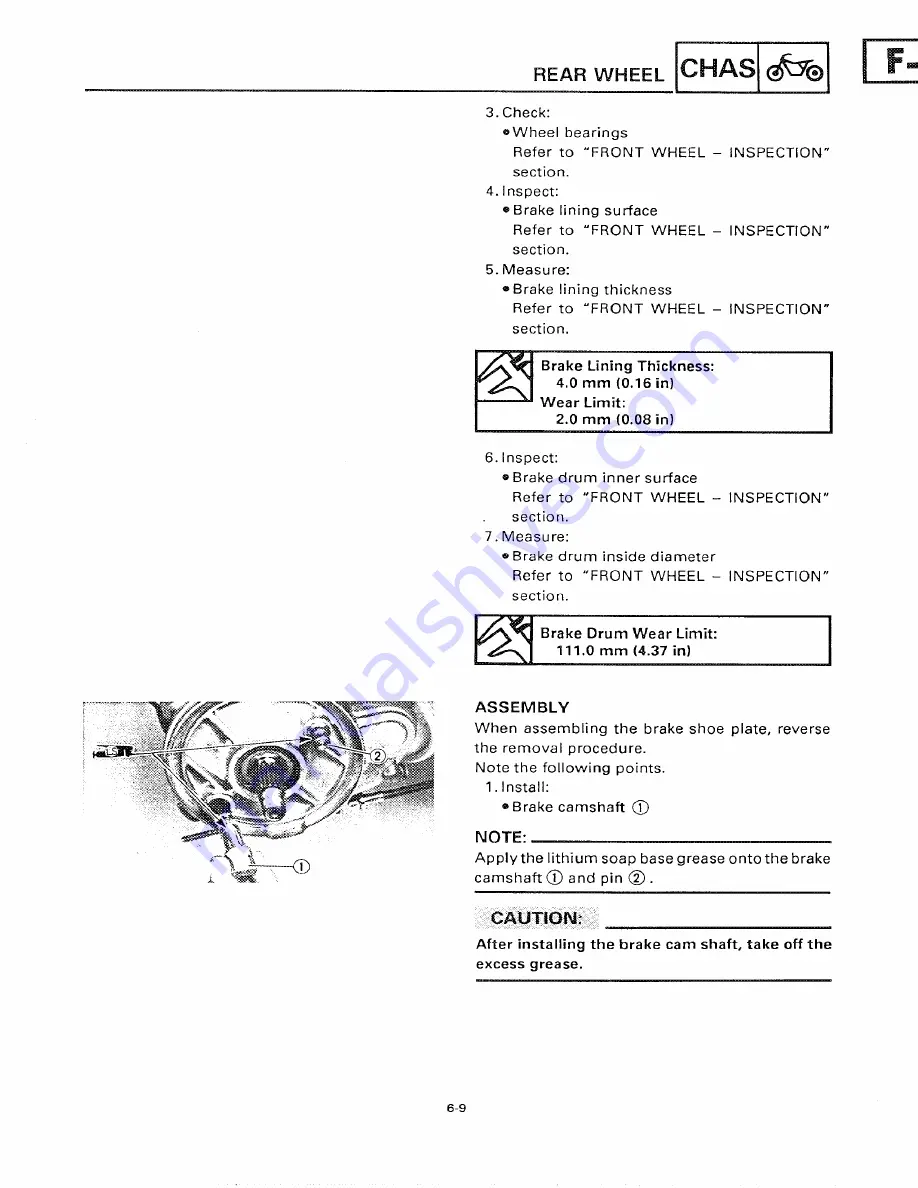 Yamaha 1991 CY50B Service Manual Download Page 141