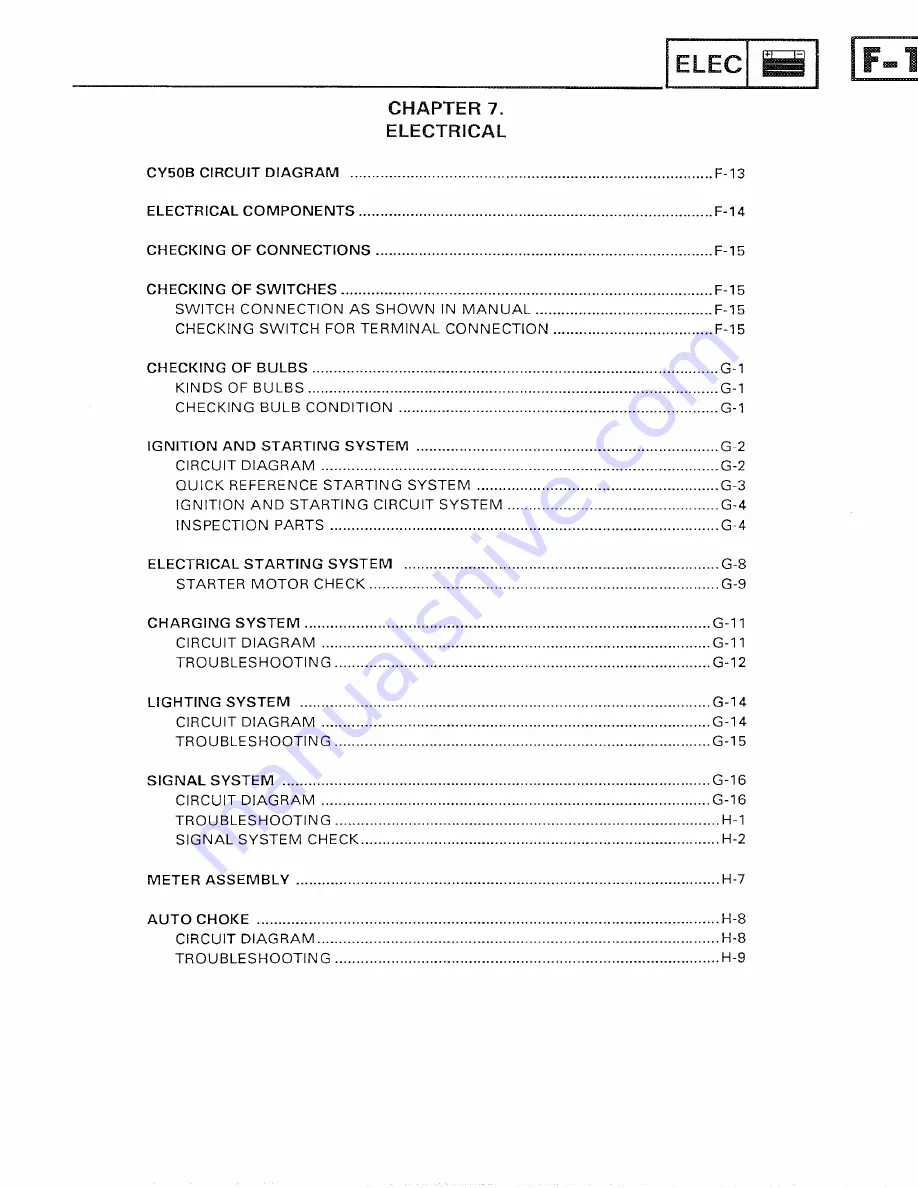 Yamaha 1991 CY50B Service Manual Download Page 155