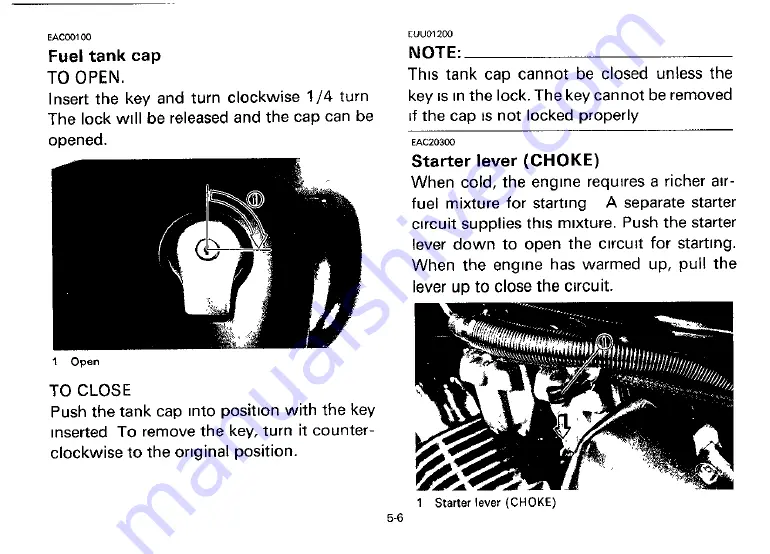 Yamaha 1992 XV535B Owner'S Manual Download Page 27