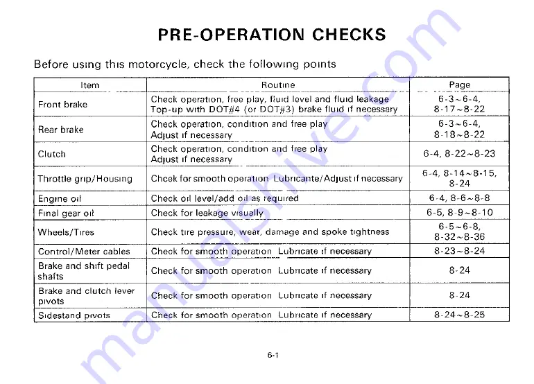 Yamaha 1992 XV535B Owner'S Manual Download Page 33