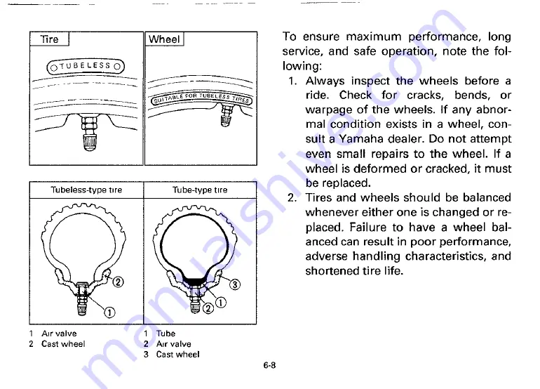 Yamaha 1993 XV1000E Owner'S Manual Download Page 44