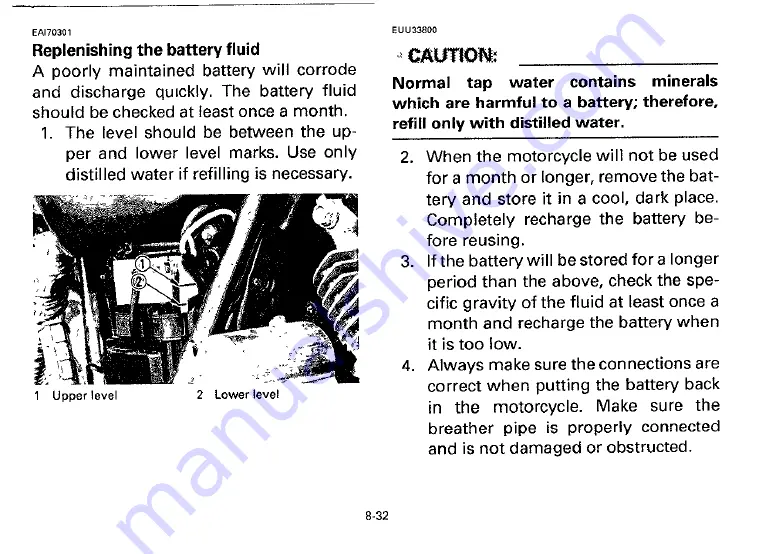 Yamaha 1993 XV1000E Owner'S Manual Download Page 78