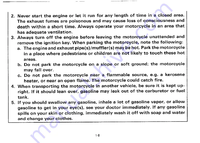 Yamaha 1993 XV535E Owner'S Manual Download Page 16