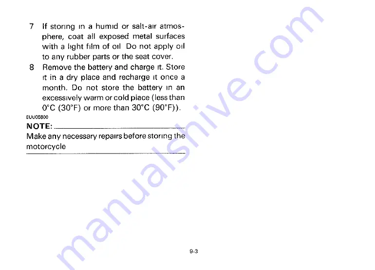 Yamaha 1993 XV535E Owner'S Manual Download Page 85