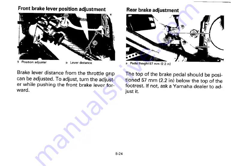 Yamaha 1993 YZF750RE Owner'S Manual Download Page 98