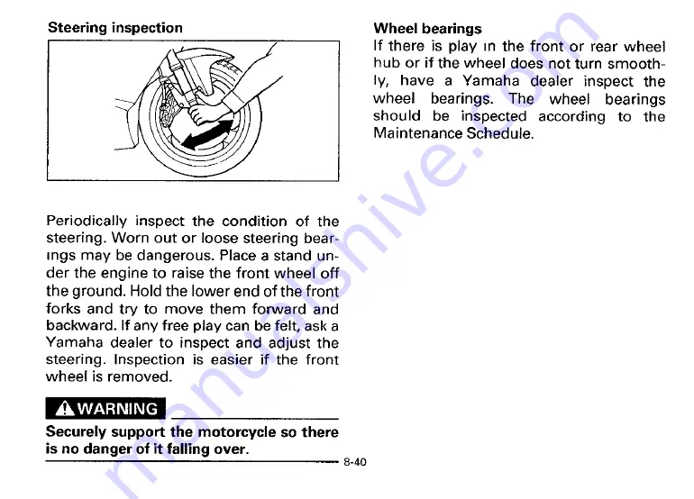 Yamaha 1993 YZF750RE Owner'S Manual Download Page 114