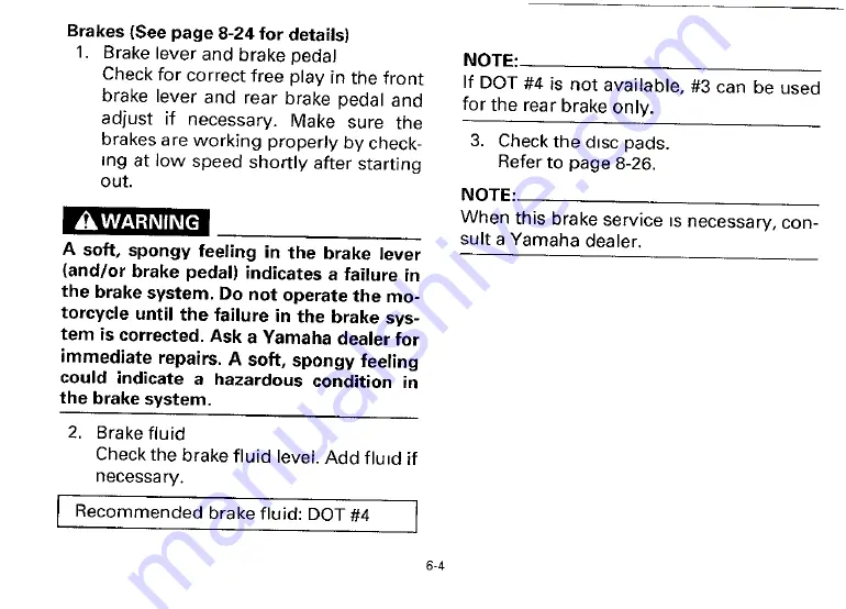 Yamaha 1993 YZF750SPE Owner'S Manual Download Page 53