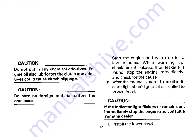 Yamaha 1993 YZF750SPE Owner'S Manual Download Page 85