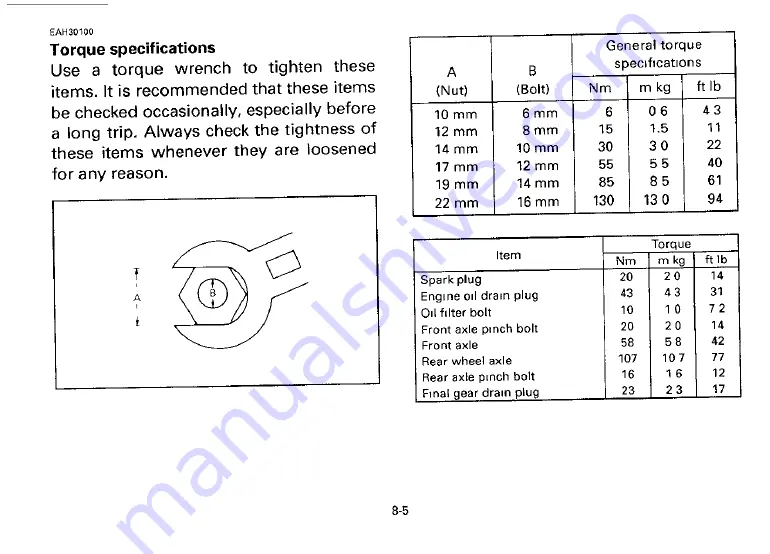 Yamaha 1994 XV535F Owner'S Manual Download Page 53