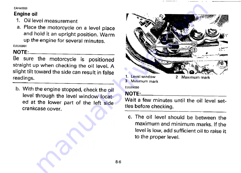 Yamaha 1994 XV535F Owner'S Manual Download Page 54