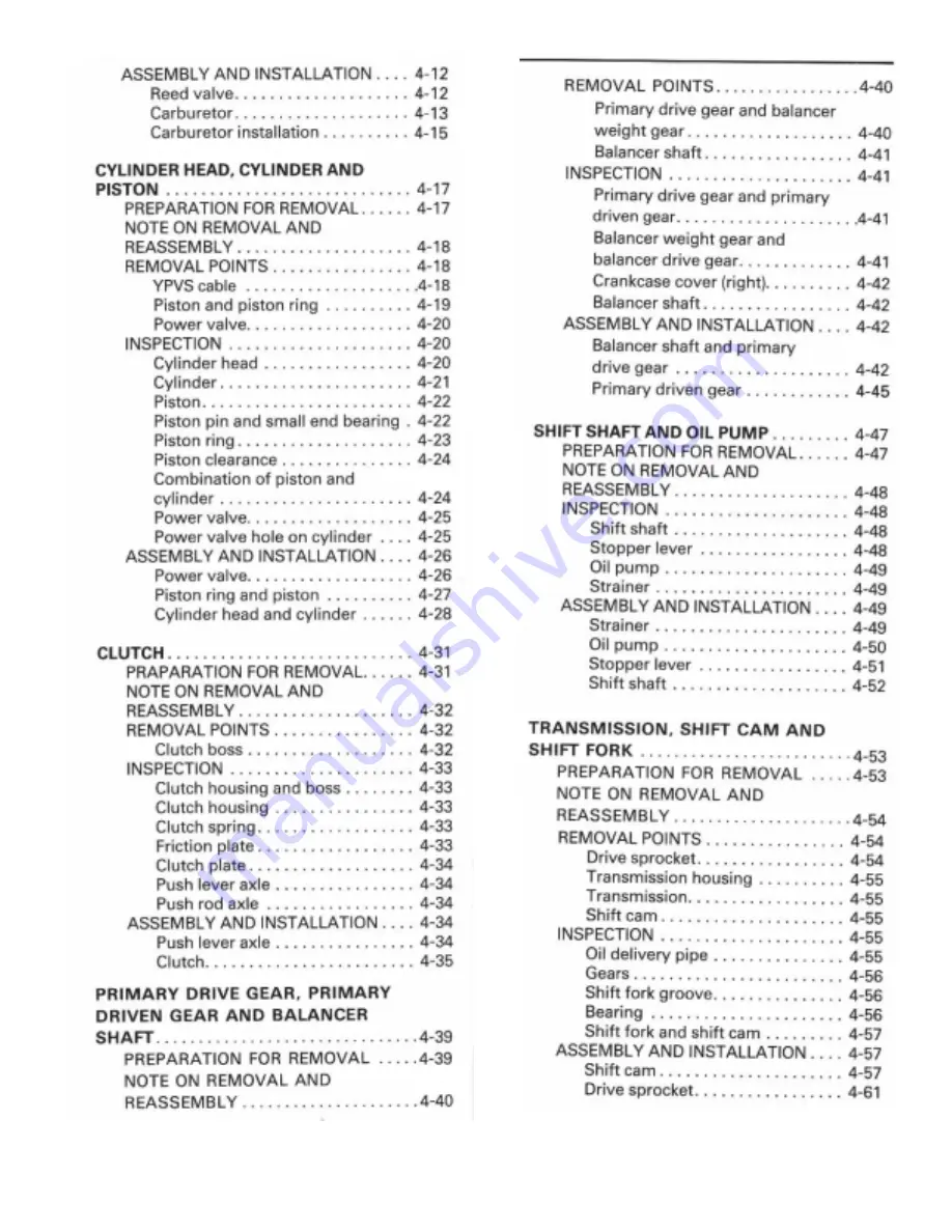 Yamaha 1995 TZ125G1/(G) Manual Download Page 7