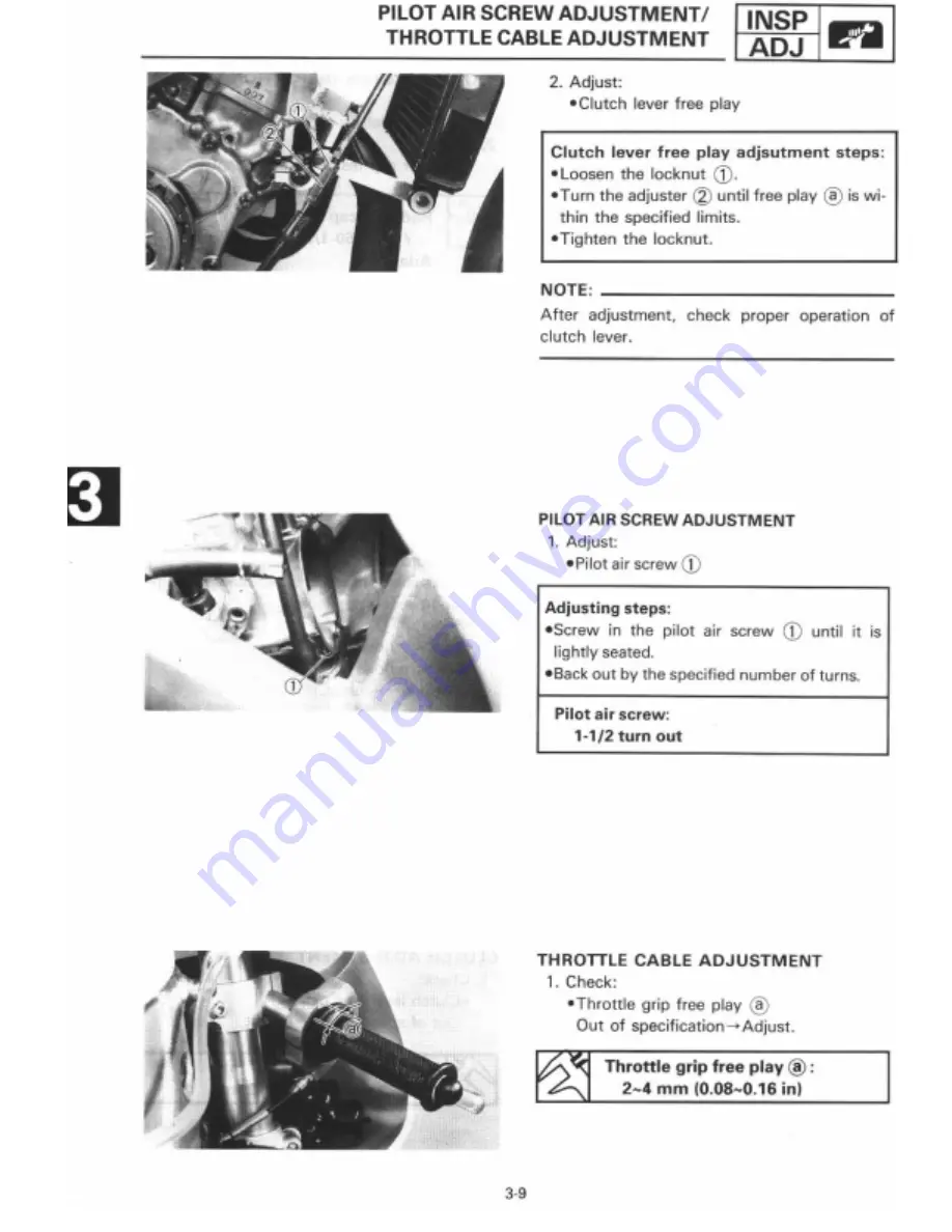 Yamaha 1995 TZ125G1/(G) Manual Download Page 43