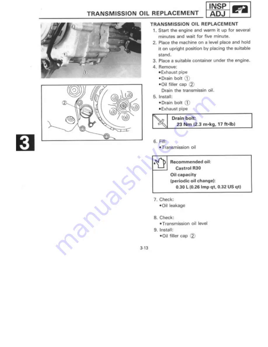 Yamaha 1995 TZ125G1/(G) Manual Download Page 47