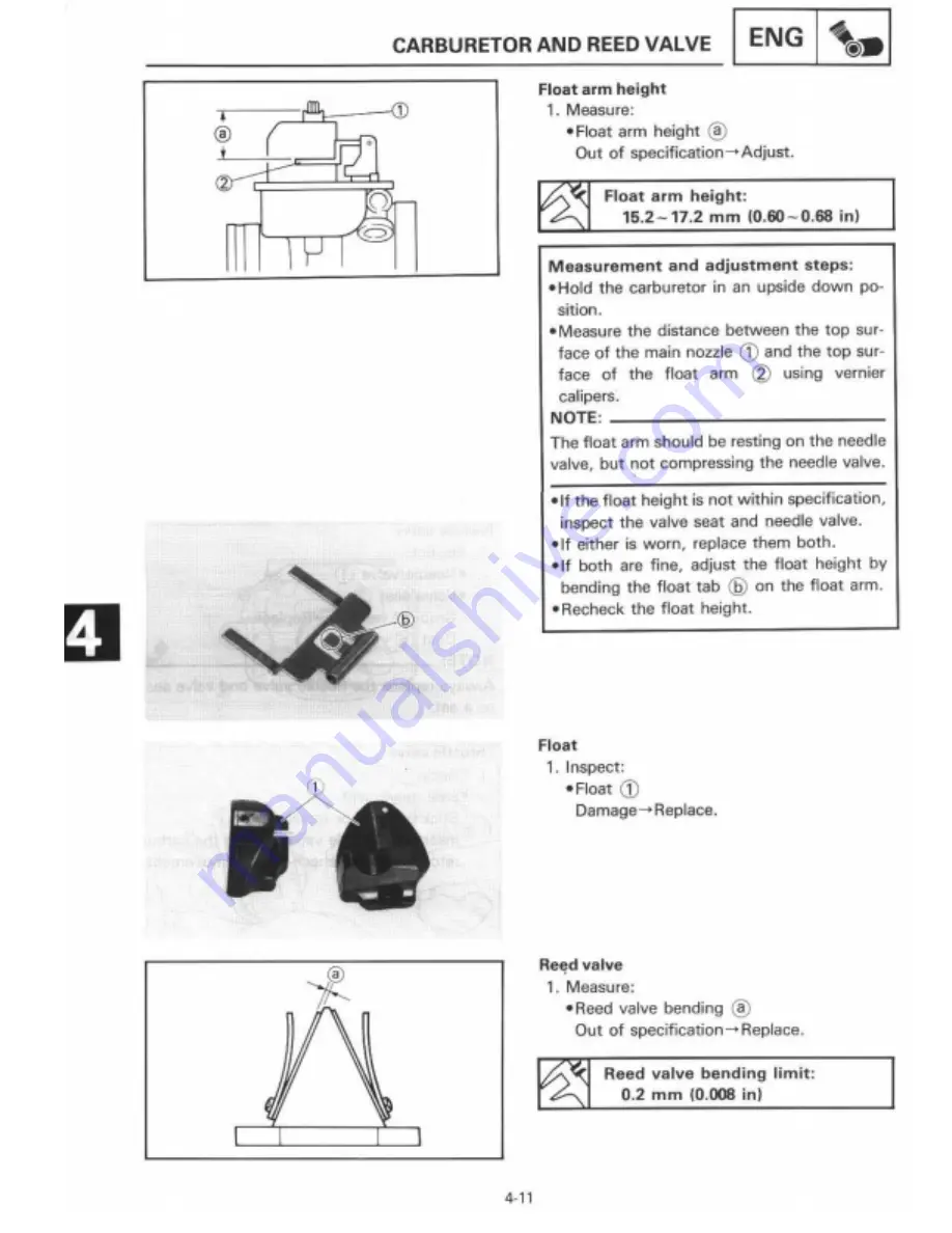 Yamaha 1995 TZ125G1/(G) Manual Download Page 85