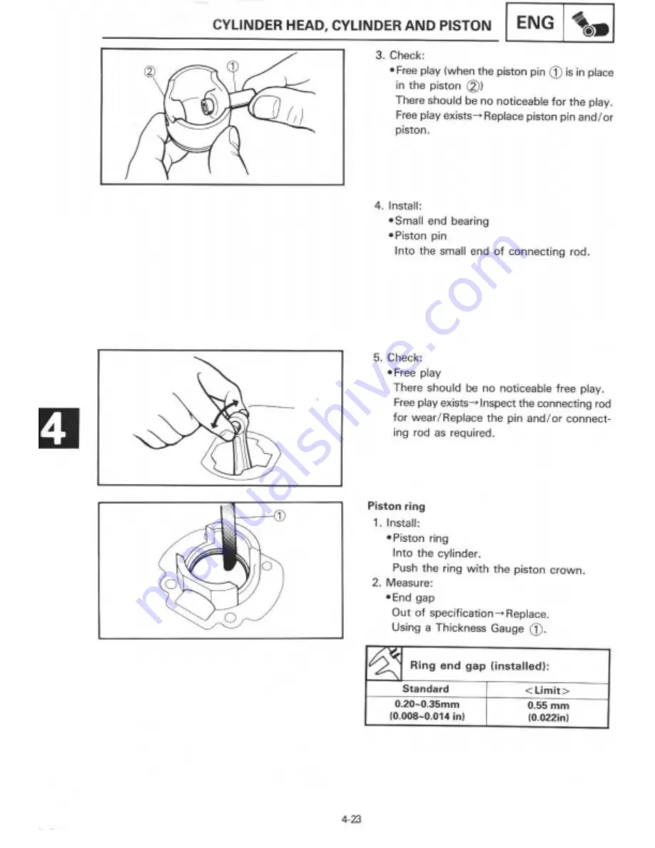 Yamaha 1995 TZ125G1/(G) Manual Download Page 97