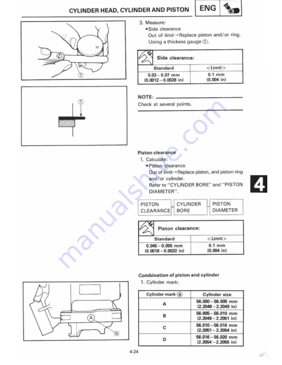 Yamaha 1995 TZ125G1/(G) Manual Download Page 98