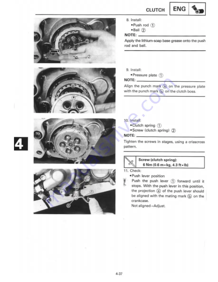 Yamaha 1995 TZ125G1/(G) Manual Download Page 111