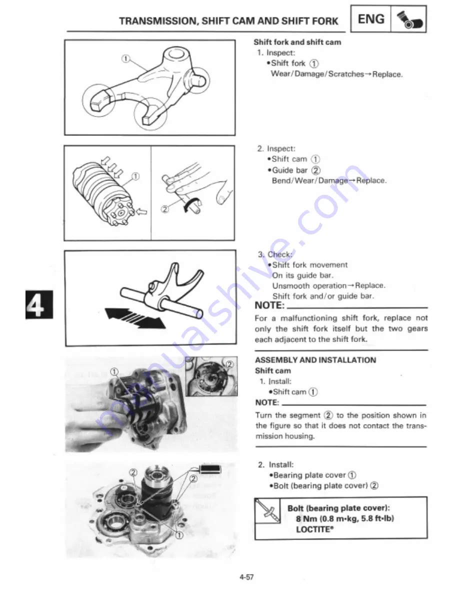 Yamaha 1995 TZ125G1/(G) Manual Download Page 130