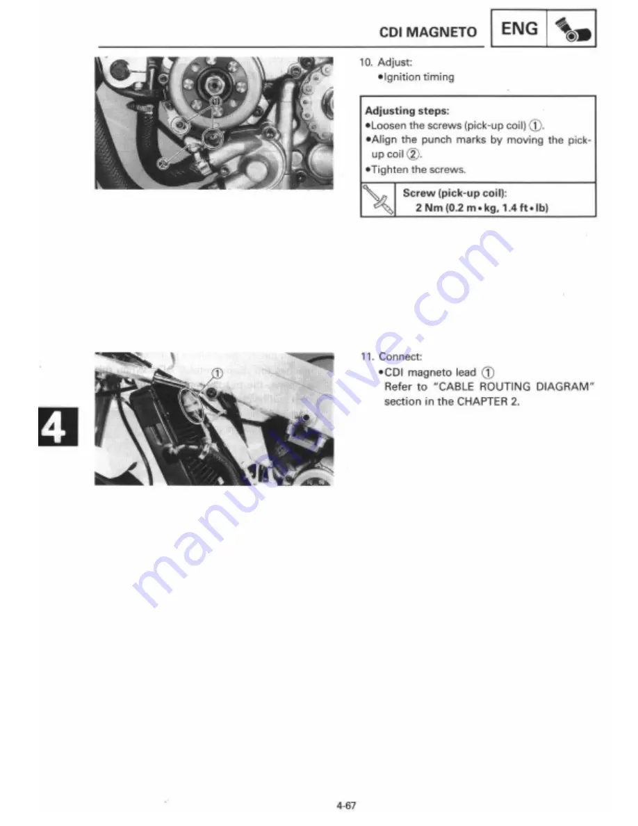 Yamaha 1995 TZ125G1/(G) Manual Download Page 139