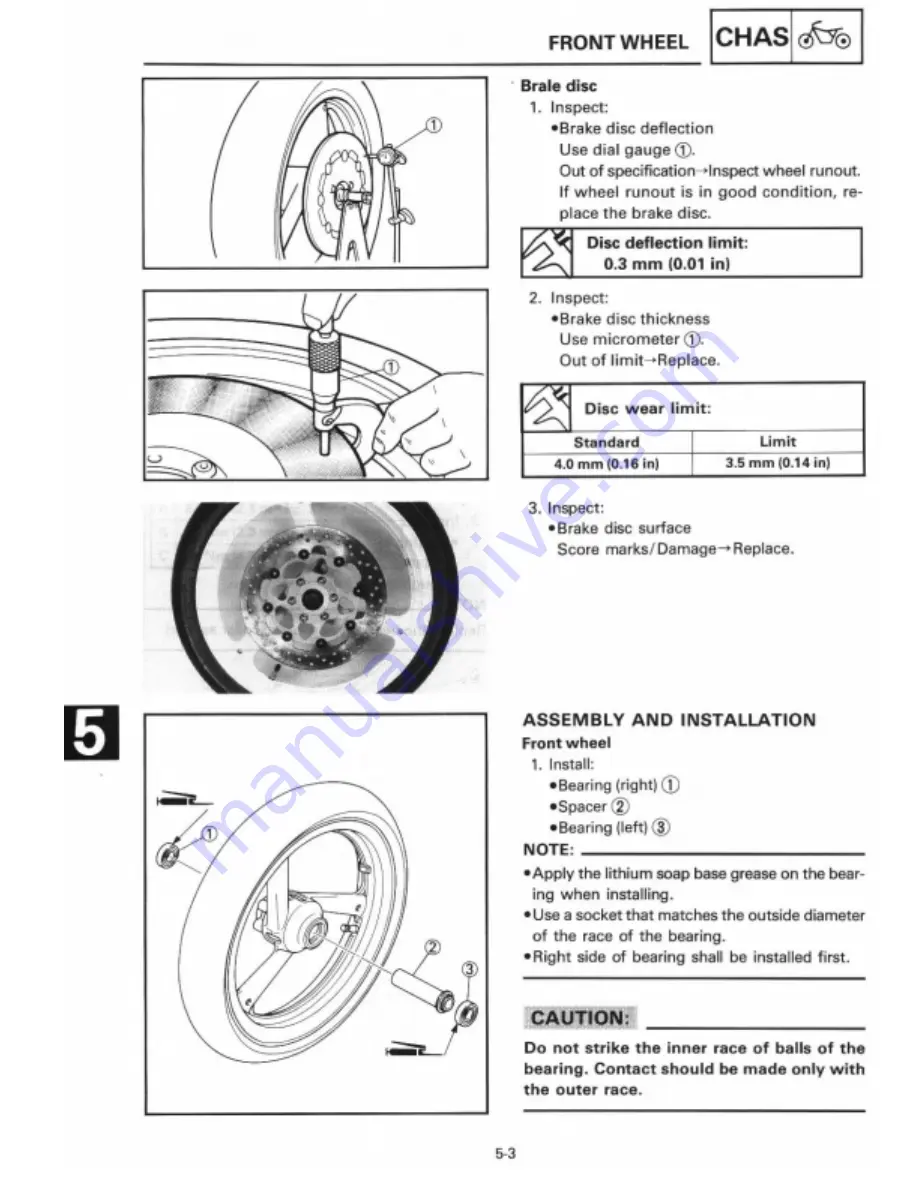 Yamaha 1995 TZ125G1/(G) Manual Download Page 154