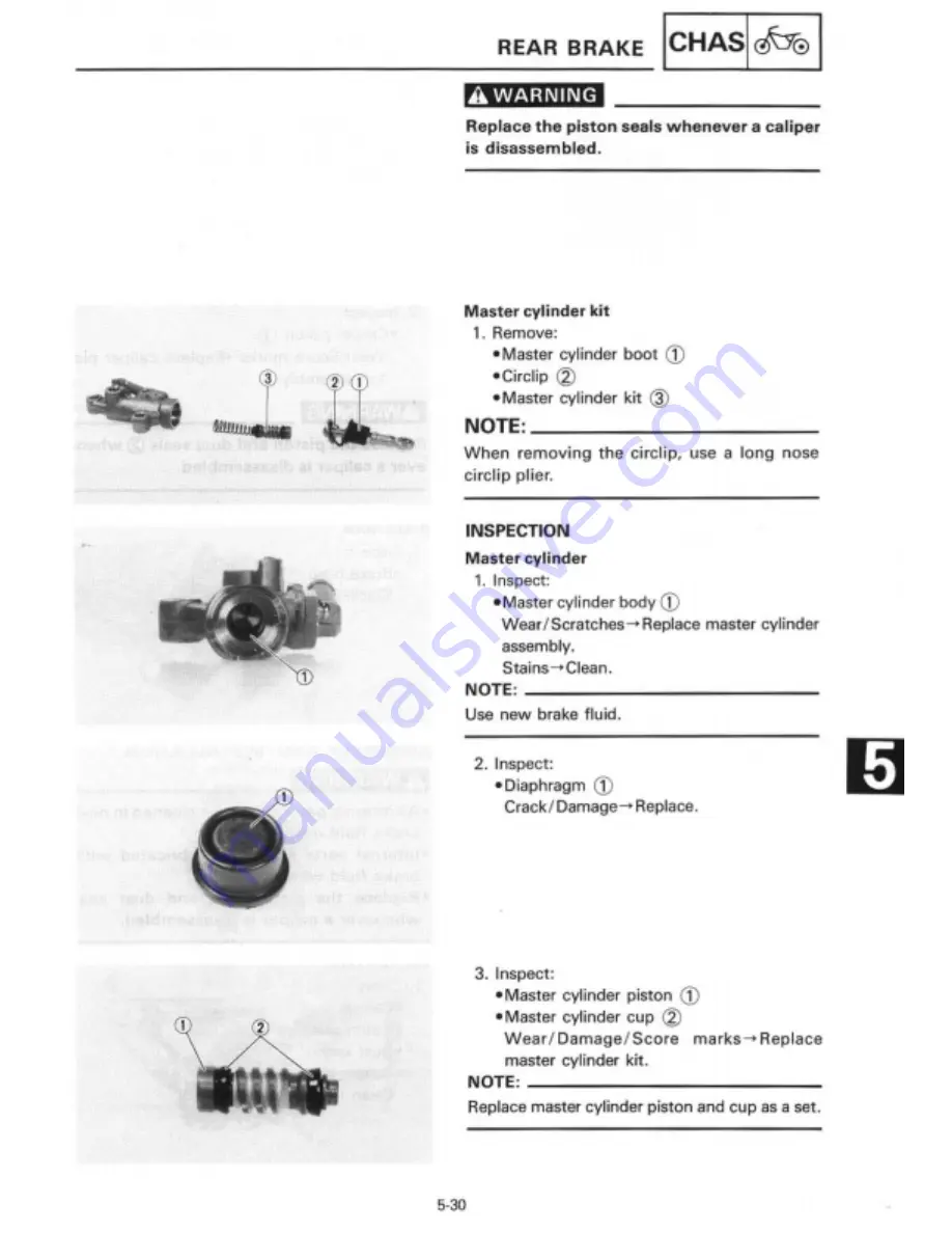 Yamaha 1995 TZ125G1/(G) Manual Download Page 178