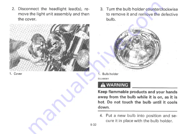 Yamaha 1995 XV250G Owner'S Manual Download Page 79