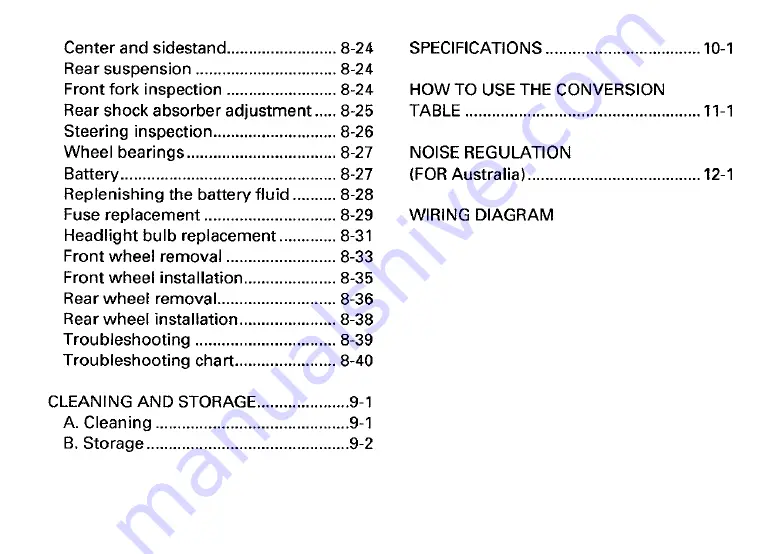 Yamaha 1996 XV1100H Owner'S Manual Download Page 7