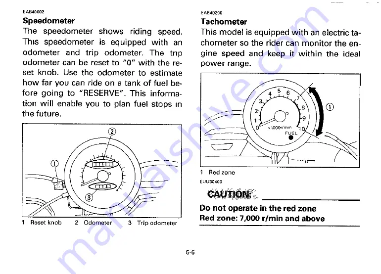 Yamaha 1996 XV1100H Owner'S Manual Download Page 26