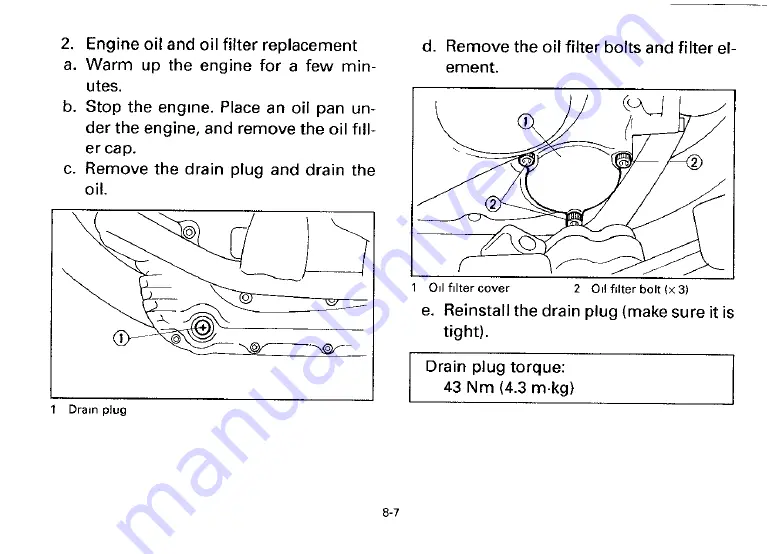 Yamaha 1996 XV1100H Owner'S Manual Download Page 59