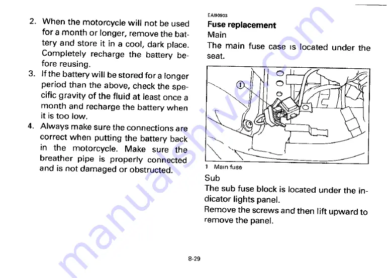 Yamaha 1996 XV1100H Owner'S Manual Download Page 81