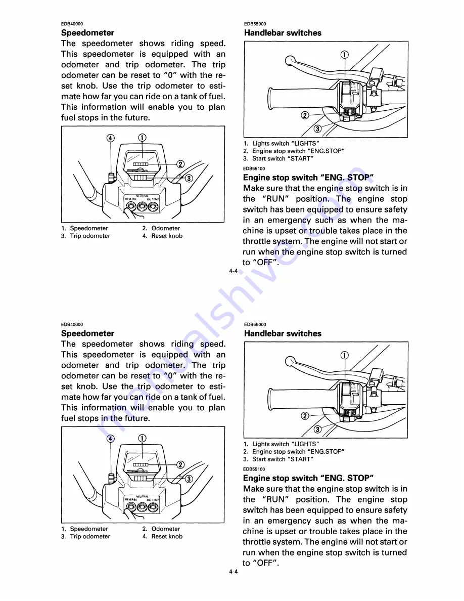 Yamaha 1998 BigBear 2x4 YFM350UK Owner'S Manual Download Page 27