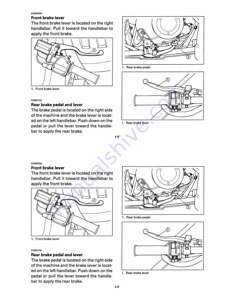 Yamaha 1998 BigBear 2x4 YFM350UK Owner'S Manual Download Page 31