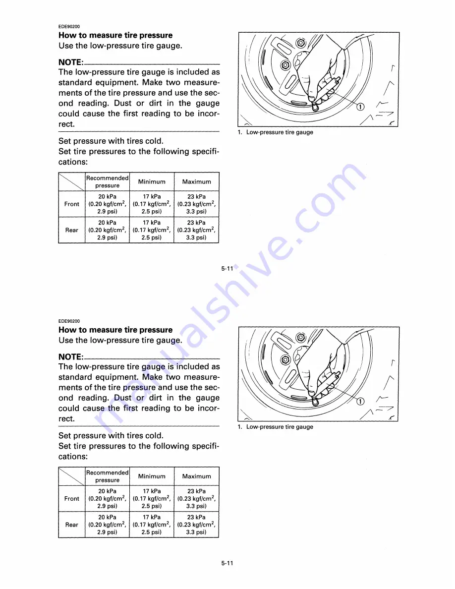 Yamaha 1998 BigBear 2x4 YFM350UK Owner'S Manual Download Page 55