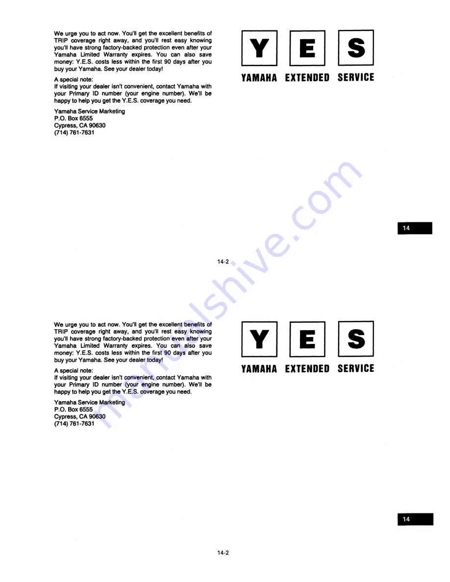 Yamaha 1998 BigBear 2x4 YFM350UK Owner'S Manual Download Page 166