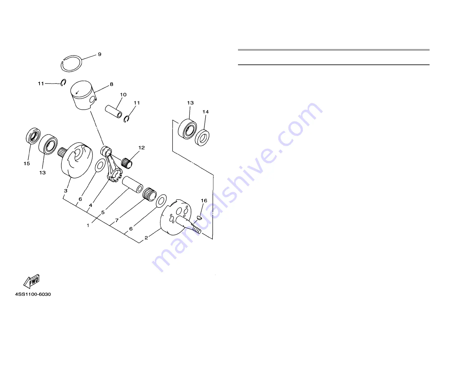 Yamaha 1998 Competition YZ125K1 Parts Catalog Download Page 8