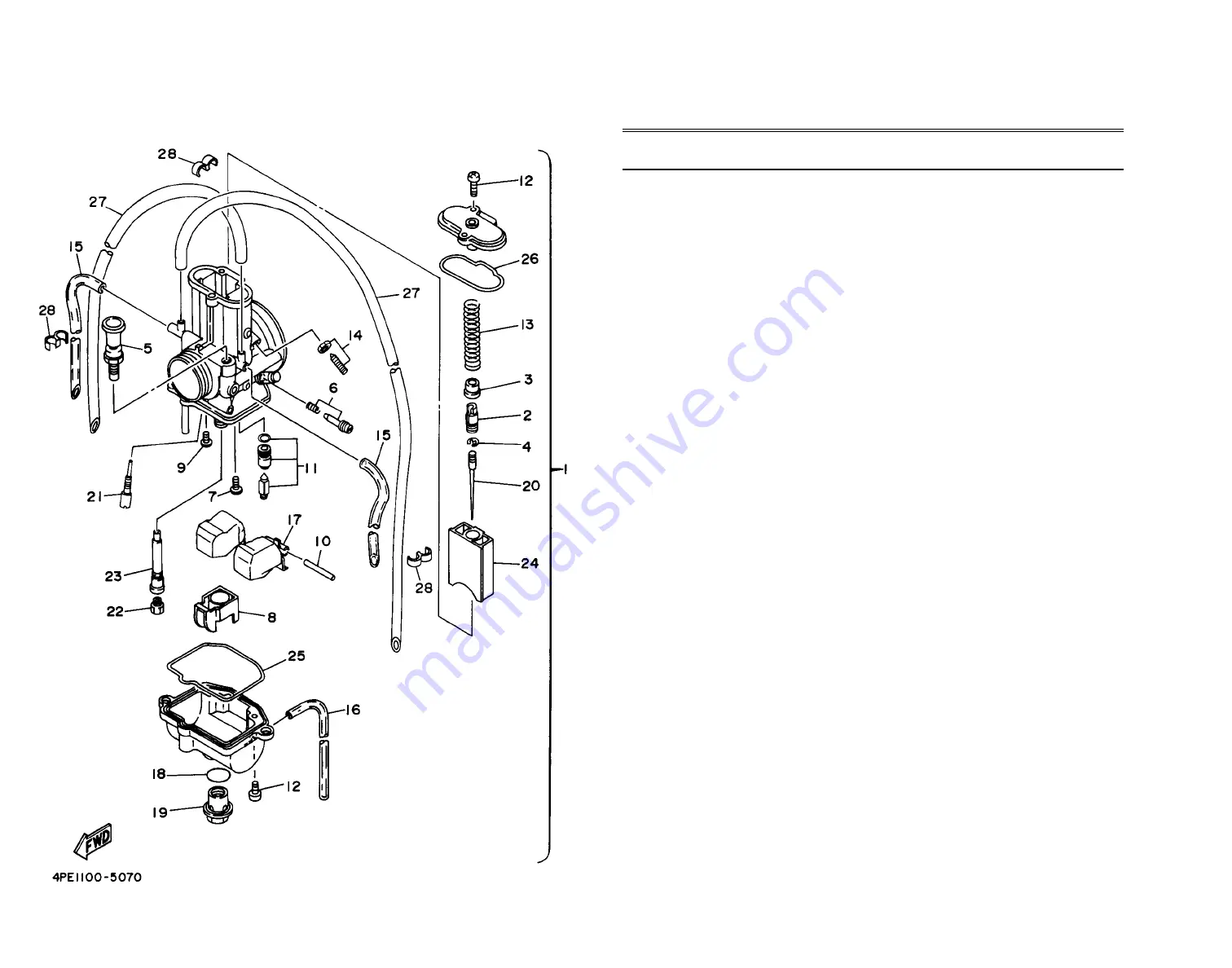 Yamaha 1998 Competition YZ125K1 Parts Catalog Download Page 12